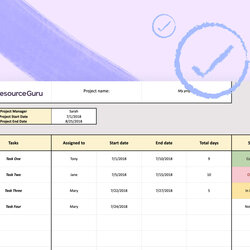 Admirable Free Project Plan Template For Excel