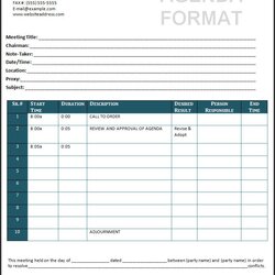 Superior Agenda Templates Free Word Meeting Format Template Board Sample Printable Downloads Meetings Formats