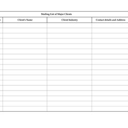 Excel Mailing List Template Free Printable Templates Email