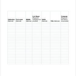 The Highest Standard Email List Template Free Sample Example Format Download Excel