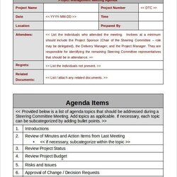 Brilliant Project Management Template Free Word Documents Templates Meeting Agenda Sample Tracking Words