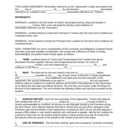 Champion Free Ohio Standard Residential Lease Agreement Template Word Agreements