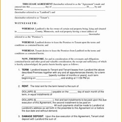 Superior Housing Lease Template Free Of Basic Editable Rental Agreement Form Templates