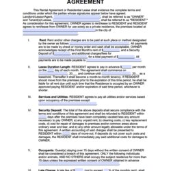 Admirable Free Georgia Rental Lease Agreement Templates Word Agreements Residential