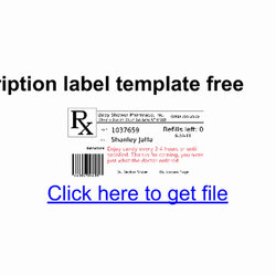 Splendid Prescription Label Template Microsoft Word Free Google Docs Of
