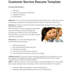 Preeminent Customer Service Resume Examples Template Templates