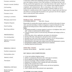 Great Customer Service Resume Examples Template