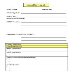 Worthy Lesson Plan Template Download Elegant Free Word