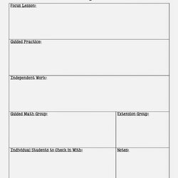 Cool Differentiated Lesson Plan Template Perfect Ideas Literacy Teacher