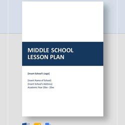 Smashing Middle School Lesson Plan Template Free Word Format Download Templates Sample Example Details