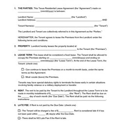 Excellent Texas Association Of Residential Lease Agreement Form Standard