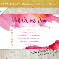 Business Card Template For Adobe Layered