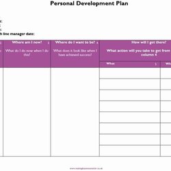 Perfect Development Plan Template Word Inspirational Personal