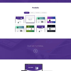 The Highest Quality Personal Portfolio Template On