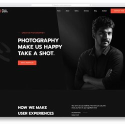 Very Good Photographer Website Template Free Download Printable Templates