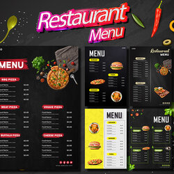 Terrific Restaurant Menu Template Design