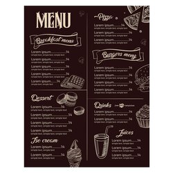 Champion Free Restaurant Menu Template