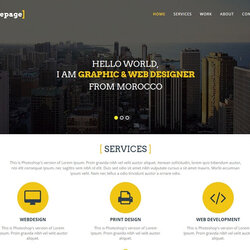 Admirable Best Free One Page Website Templates
