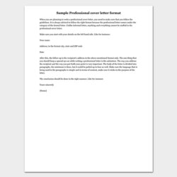 Admirable Cover Letter Template Formats Samples Examples Professional