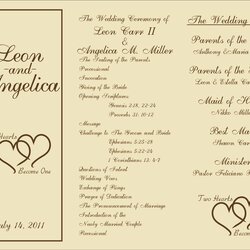 Magnificent Free Printable Wedding Programs Templates Sample Ceremony Pamphlet Breathtaking Brochure