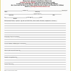 Free Obituary Program Template Download Of Pin On Funeral Templates Create Word Ms Printable