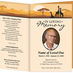 Brilliant Funeral Program Obituary Template Free Master Anniversary Obituaries Memorial Examples Booklet