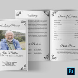 Exceptional Free Obituary Template For Microsoft Word