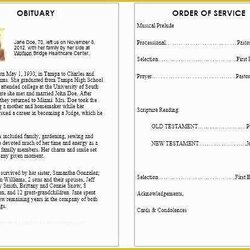 Fantastic Free Obituary Program Template Download Of Pin On Funeral Templates Word Ms Navigation Post Card
