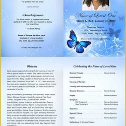 Perfect Free Obituary Program Template Download Of Pin On Funeral Templates Word Printable Memorial Search Ms