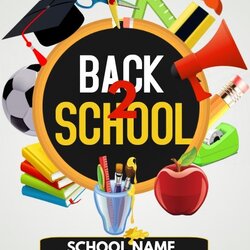 Free Back To School Drive Flyer Template Design Best Ideas Word Download