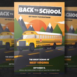 Superb Free Back To School Flyer Template