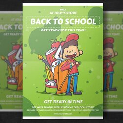 Marvelous Back To School Flyer Template File Free Download