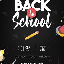 Out Of This World Free Back To School Flyer Template Freebie Com