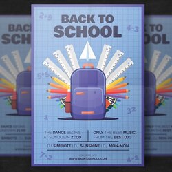 Swell Free Back To School Flyer Template