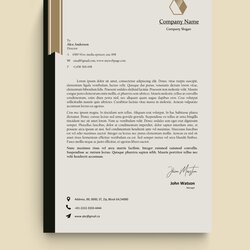 Splendid Free Letterhead Templates Word Doc Illustrator Brown Ribbon It Software Template