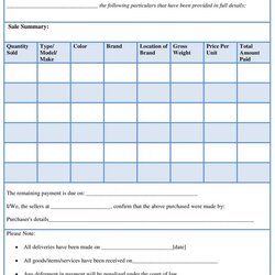 Fantastic Sample Bill Of Sale Form Word Template