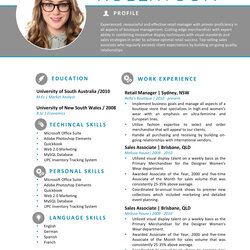 Superior Best Free Word Resume Templates For Sample Example Megan Robertson