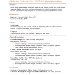 Super Free Resume Templates Template Word Samples