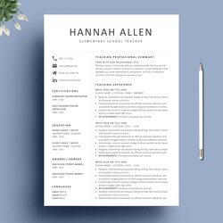 The Highest Standard Resume Templates For Teachers In Word Assurance Tout Risque