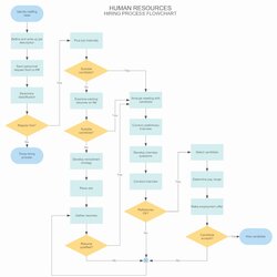 Worthy Process Flow Chart Template Unique Flowchart Example Hiring In Operational Blank Empty Insert