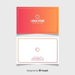 Sublime Simple Business Card Template Free Vector Ready Print