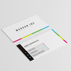 Simple And Colorful Business Card Template Free Download