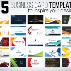 Perfect Free Printable Business Card Template Download Idea Landing Blog Templates Filled Out