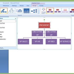 Fine Ms Office Org Chart Template Word Organization Create Organizational Microsoft Unique Excellent