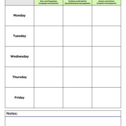 Admirable Best Images Of Free Printable Toddler Lesson Plans Infant Plan Template Preschool Via