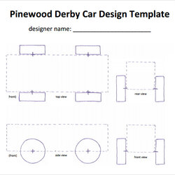 Magnificent Free Sample Pinewood Derby Templates In Template Car Design