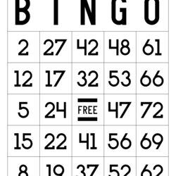 Terrific Free Printable Bingo Cards Paper Trail Design Card