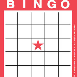Free Blank Bingo Card Template Dozens Variety Selection Available Next Make