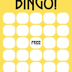 The Highest Standard Free Blank Bingo Card Template