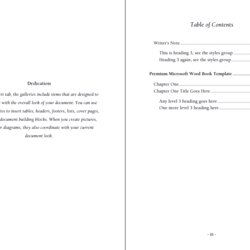 Cool Premium Free Book Template For Microsoft Word Manuscript Fiction